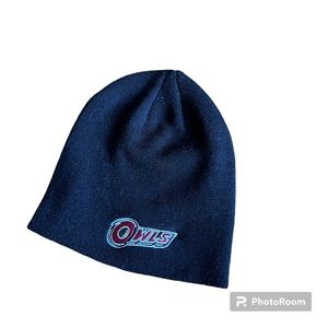 ▪️TOP OF THE WORLD: Temple University unisex one size black beanie w/logos▪️